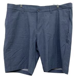 Travis Mathew Grommet Textured PinStripe Golf Shorts Blue Men's Size 40 NWT